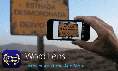 Der Kamera-Übersetzer Word Lens kommt auch in Apples Werbespot zum Einsatz