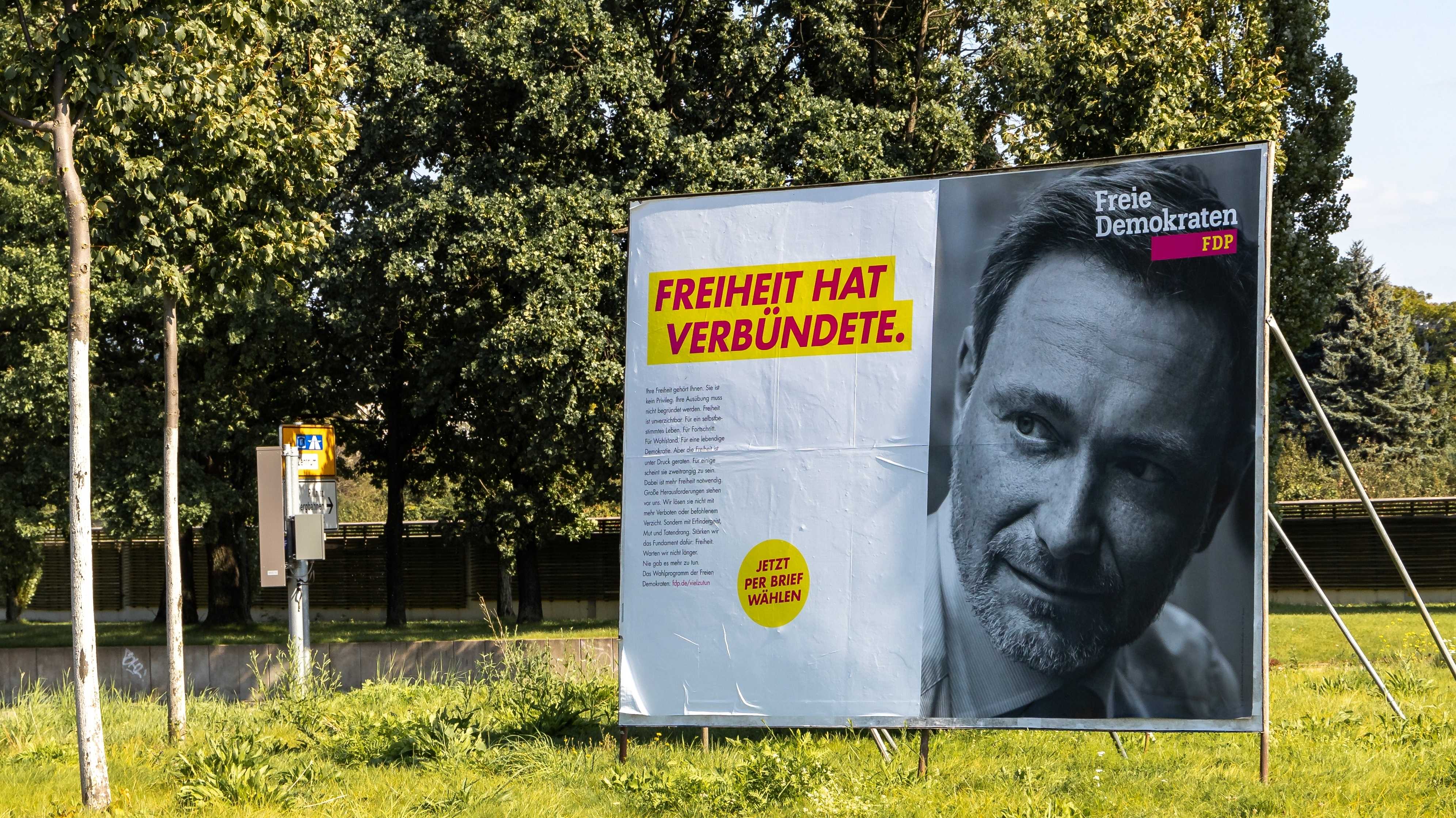 FDP-Wahlplakat: Die Freiheit, die sie meinen, ist nicht die der Lohnabhängigen