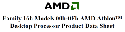 AMD Athlon &quot;Bhavani&quot; (Family 16h)