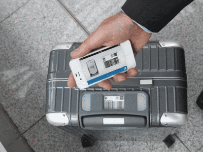 Der Koffer kann auch mit Smartphones kommunizieren.