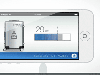 Nie wieder Übergepäck: Die iPhone-App zeigt auch das Gewicht an.