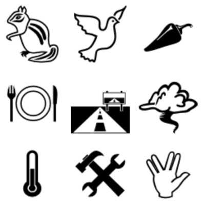 Hier eine Auswahl der beschlossenen neuen Emojis. Bei iOS und Co. dürften sie in Bunt eingepflegt werden.
