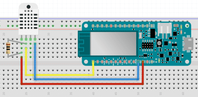 DHT22-Sensor am Genuino/Arduino MKR1000 (Abb. 2)