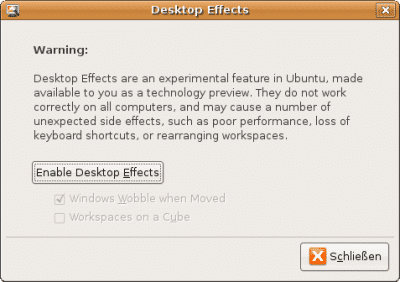 3D-Effekte in Ubuntu