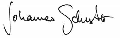 Unterschrift Johannes Schuster