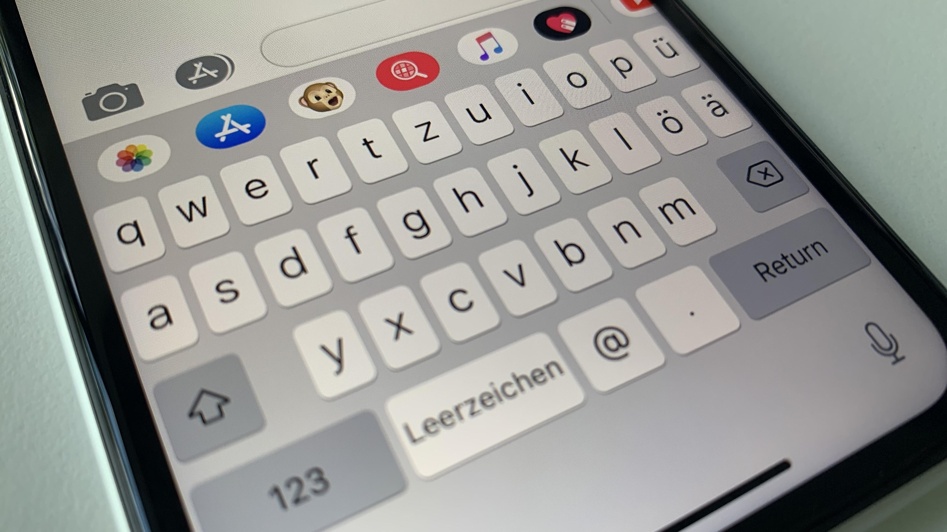 Centrum Regnskab Vandret iPhone-Tastatur vergrößern - so klappt's