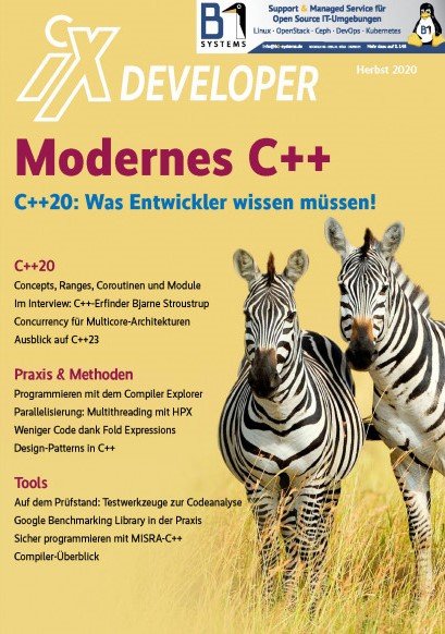 Ab Seite 100 findet sich ein Interview mit C++-Erfinder Bjarne Stroustrup.