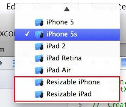 Neu und &quot;resizable&quot;: iPhone und iPad in Xcode 6.
