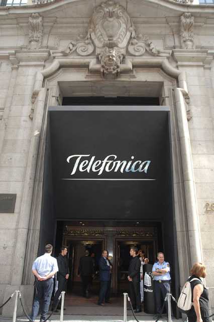 Telefónica-Hauptgeschäft in Madrid