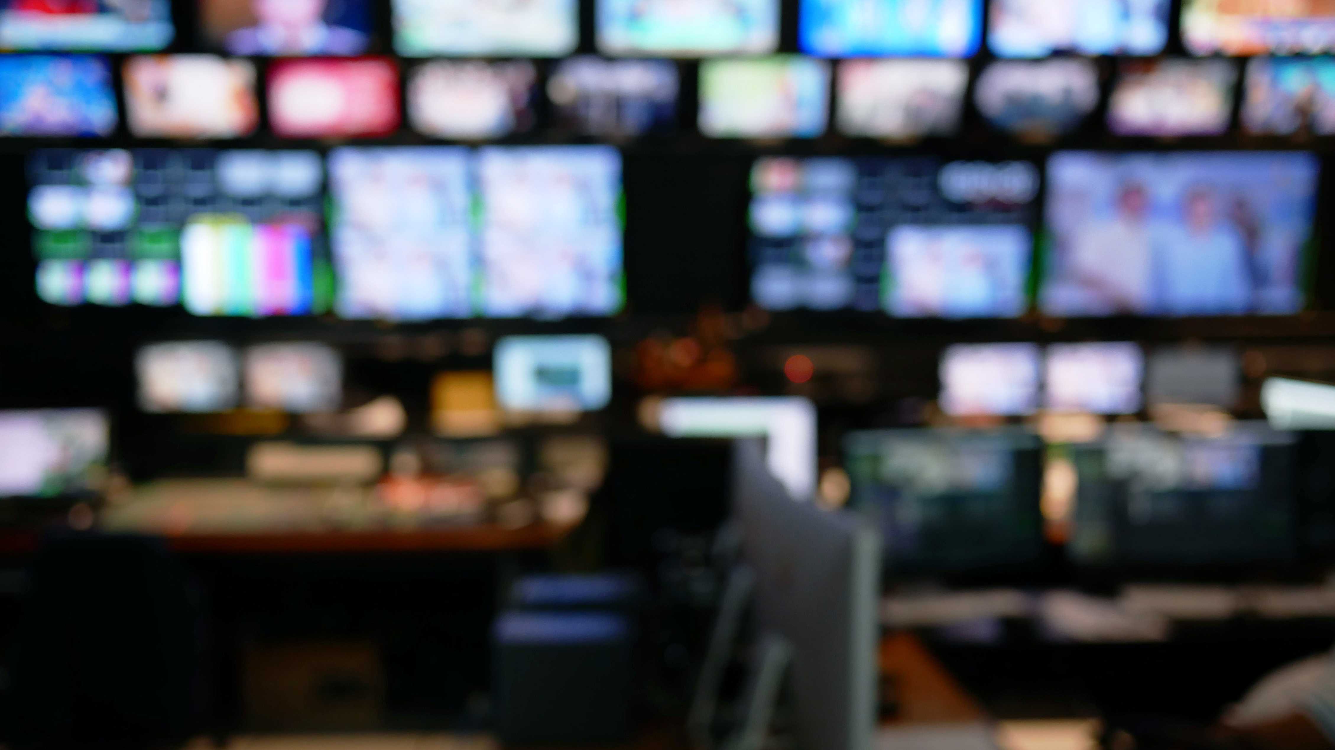 Abstract,Blurred,Of,Studio,At,Tv,Station.