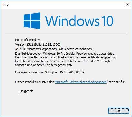 Windows 10: Insider-Vorabversion Build 11082 ist da