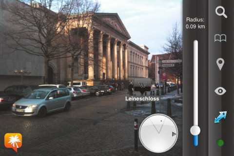 Augmented-Reality-Anwendungen wie Wikitude blenden Informationen zu Objekten ins Kamerabild ein.