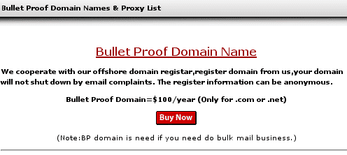 Bullet Proof Domain