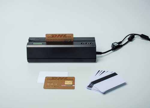 Zum Erstellen der Kundenkarten benötigt man lediglich einen Magnetkartenschreiber für 140 Euro und Kartenrohlinge für wenige Cent.