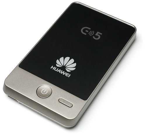 Der Huawei E5 stellt seinem Mobilfunk-Internetzugang bis zu fünf WLAN-Clients oder einem PC per USB zur Verfügung.