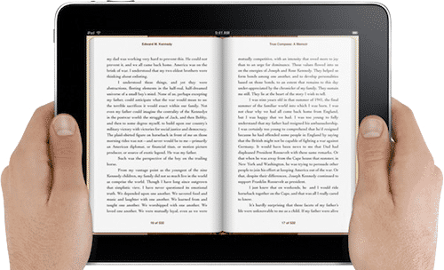 E-Book auf dem iPad: Mit Apple-Geräten funktioniert Hiptype bereits.