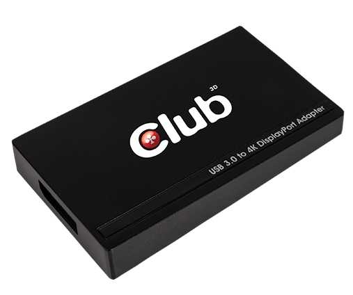 Club3D stellt einen USB-3.0-Grafikadapter vor, der 4K-Displays via DisplayPort 1.2 ansteuert.