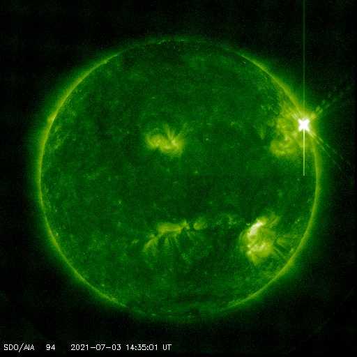 Solar Flare X1,5 vom 3.2.21