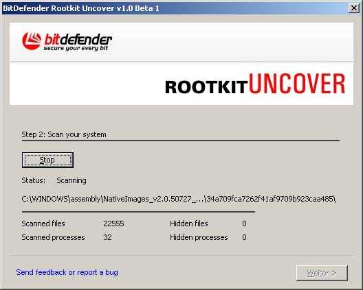 Bitdefender RootkitUncover