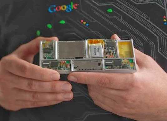 Googles modulares Smartphone Ara zusammengesetzt