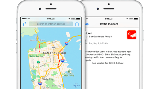Apple Maps: Weiträumiger Ausfall bei Verkehrsinformationen