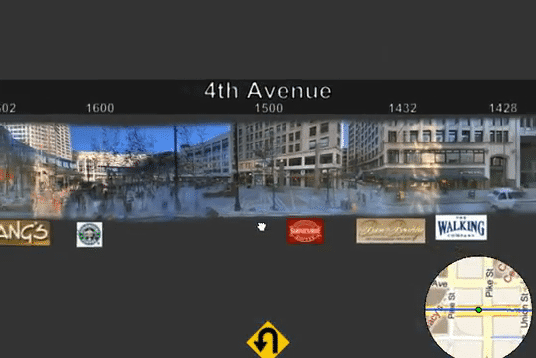 Microsoft Street Slide navigiert ohne viele Klicks durch Straßenansichten.
