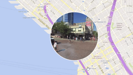 Kartenansicht Bing Maps mit Panorama im Bullague