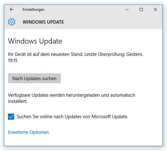 Windows 10 prüft, wenn diese Checkbox gesetzt ist, Microsofts offizielle Update-Server, selbst wenn auf einem Client ein WSUS-Server konfiguriert ist