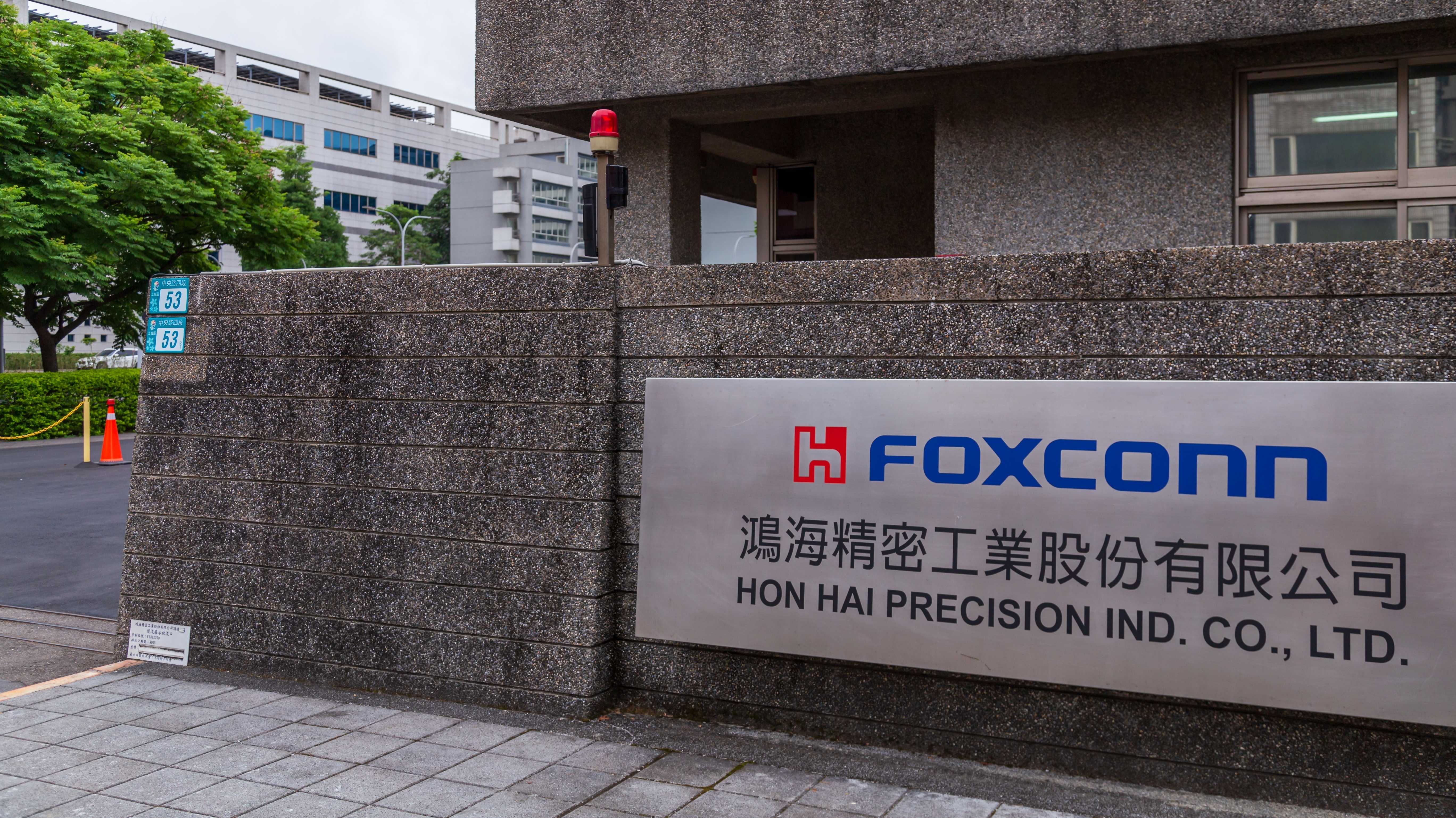 Firmenschild von Foxconn