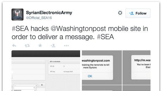 Syrian Electronic Army attackiert abermals Washington Post