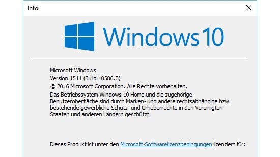 Windows 10 Version 1511