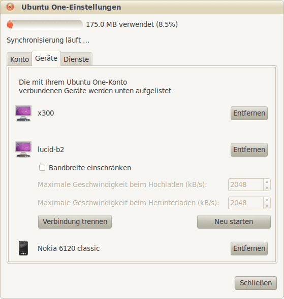 Ubuntu One: 2 GByte kostenloser Webspeicher für jeden Ubuntu-Anwender.