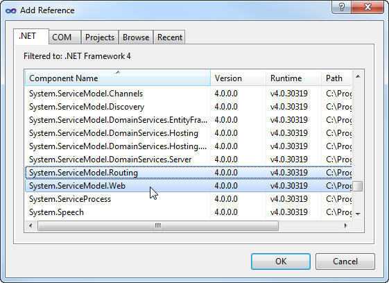 &quot;Add Reference&quot; in Visual Studio 2010 ohne Power Tools