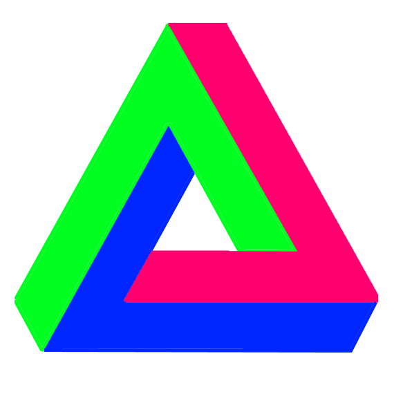 Eschers Arbeiten waren Grundlage für das berühmte Penrose-Dreieck (auch Tribar). Tatsächlich hatte Oscar Reutersvärd es allerdings schon 1934 &quot;erfunden&quot;.