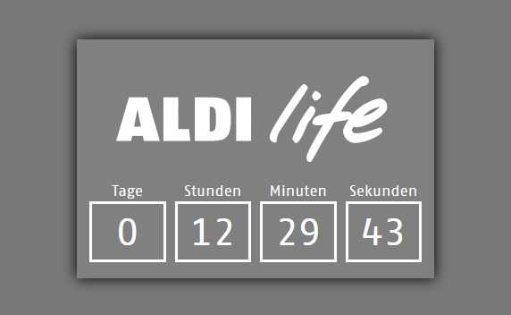 In 12 Stunden geht es los: Ab morgen will Aldi mit Aldi life durchstarten.