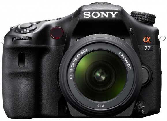 Sonys SLT A77 gehört mit ihrer umfangreichen Ausstattung zu den Prosumer-Kameras