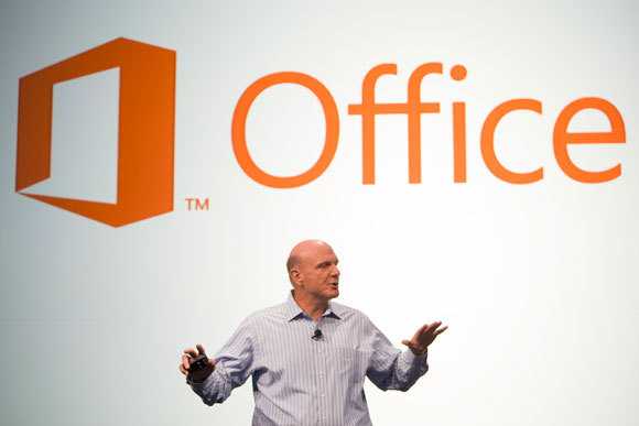 Microsoft-Chef Steve Ballmer ließ es sich nicht nehmen, das neue Office selbst zu präsentieren