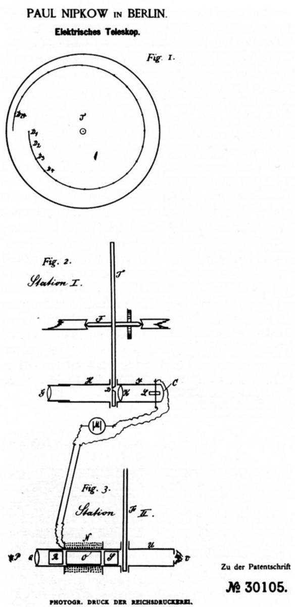 Elektrisches Teleskop - Bild zur Patentschrift 30105