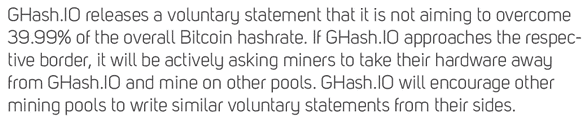 Statement von GHash.io
