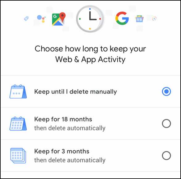 Google-Nutzer entscheiden, ob ihre Daten automatisch gelöcht werden.