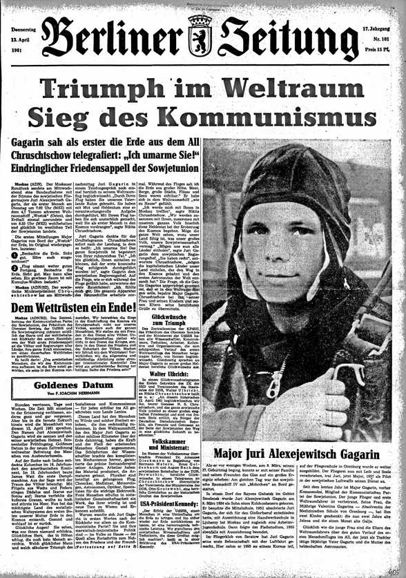 Die Berliner Zeitung verkündete den Sieg des Kommunismus.
