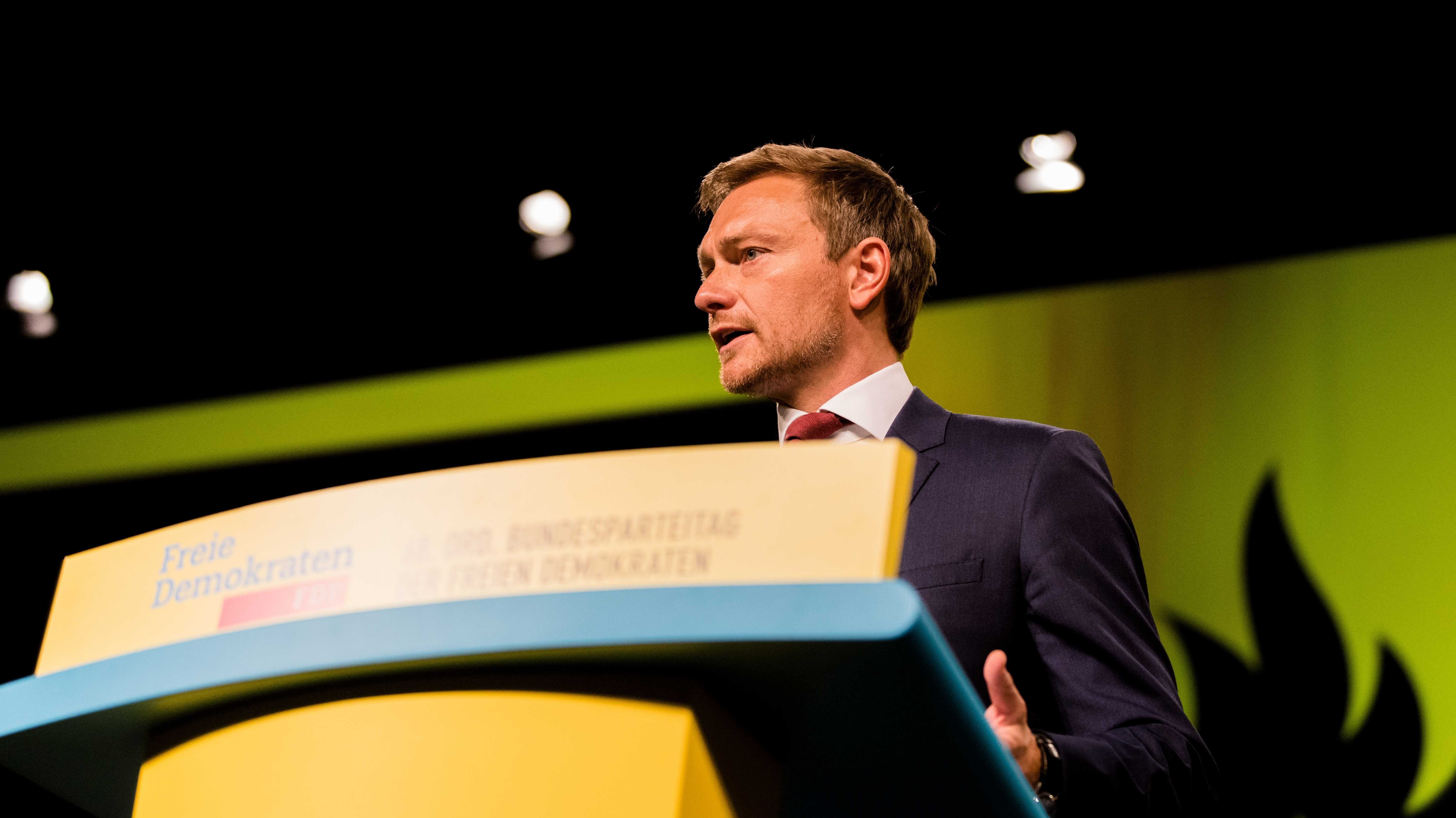 Christian Lindner (FDP) will Berufstätige belehren.