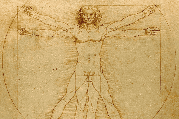 Vitruvianischer Mensch von da Vinci: Google will möglichst viele Körperdaten sammeln.
