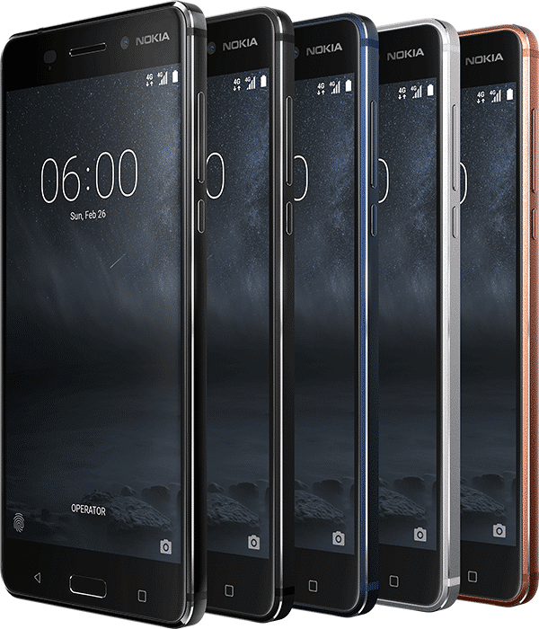 Nokia 3, 5 und 6: Nokias neue Smartphones kommen mit purem Android 7.1