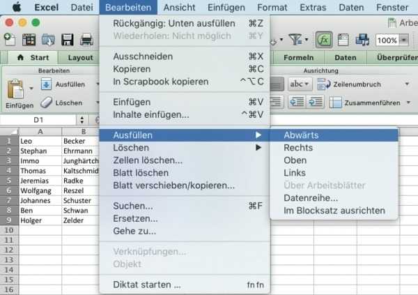E Mail Adressen Aus Excel In Apple Mail Importieren Mac I