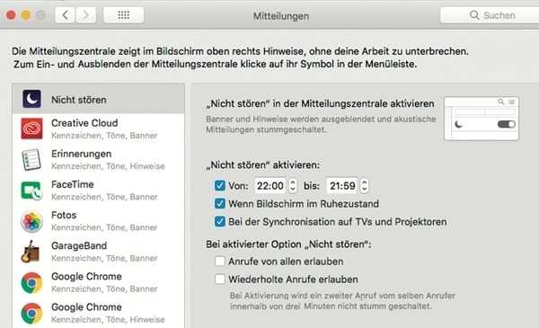 Mac Mitteilungszentrale Ausschalten Mac I