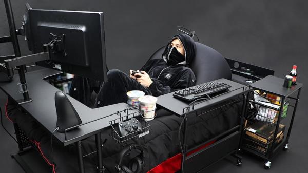 Bauhütte: Gaming-Bett für aufstrebende Spieler ohne Aufstehambitionen