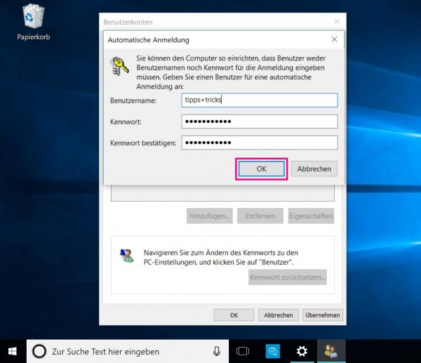 Deaktivieren windows 10 automatische anmeldung Autologon