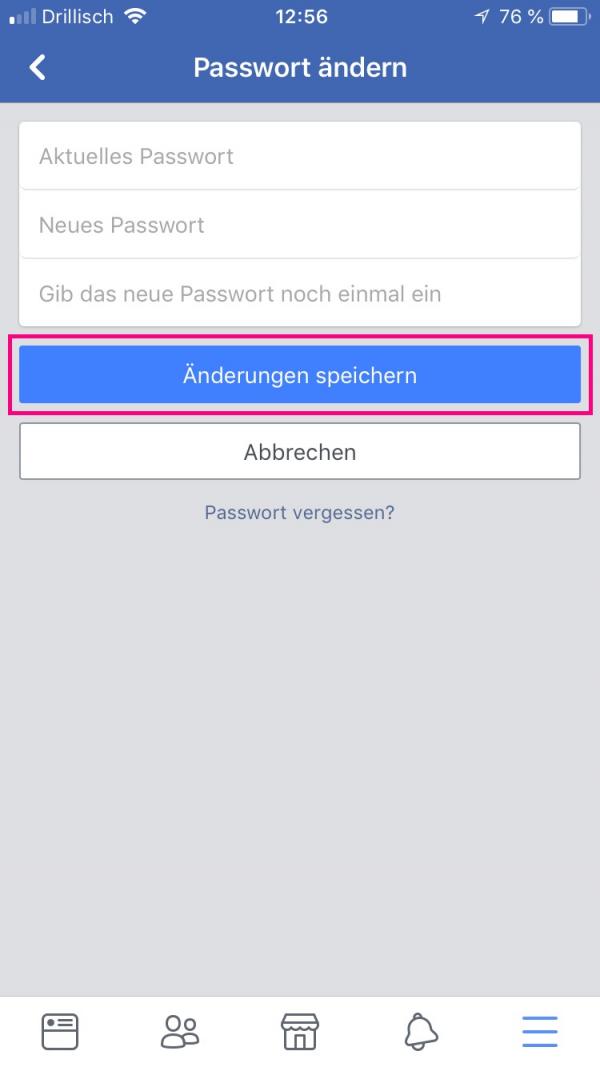 Login vergessen facebook Reset Password