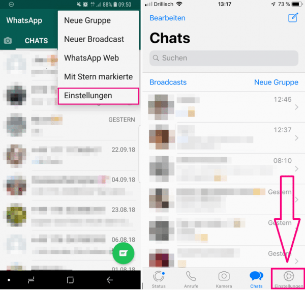 Whatsapp profilbild von anderen verbergen